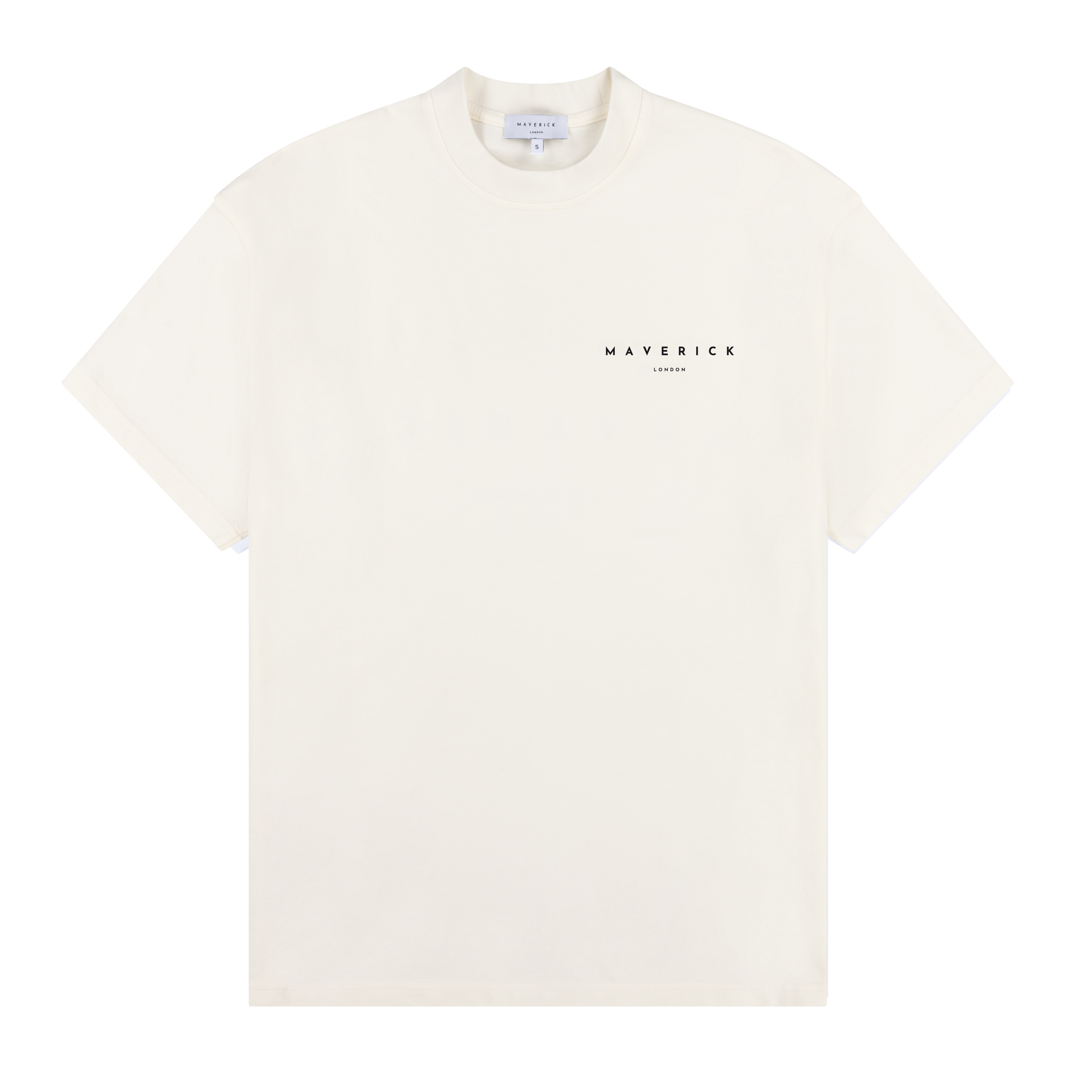 off White t-shirt with 'Maverick London' logo in white