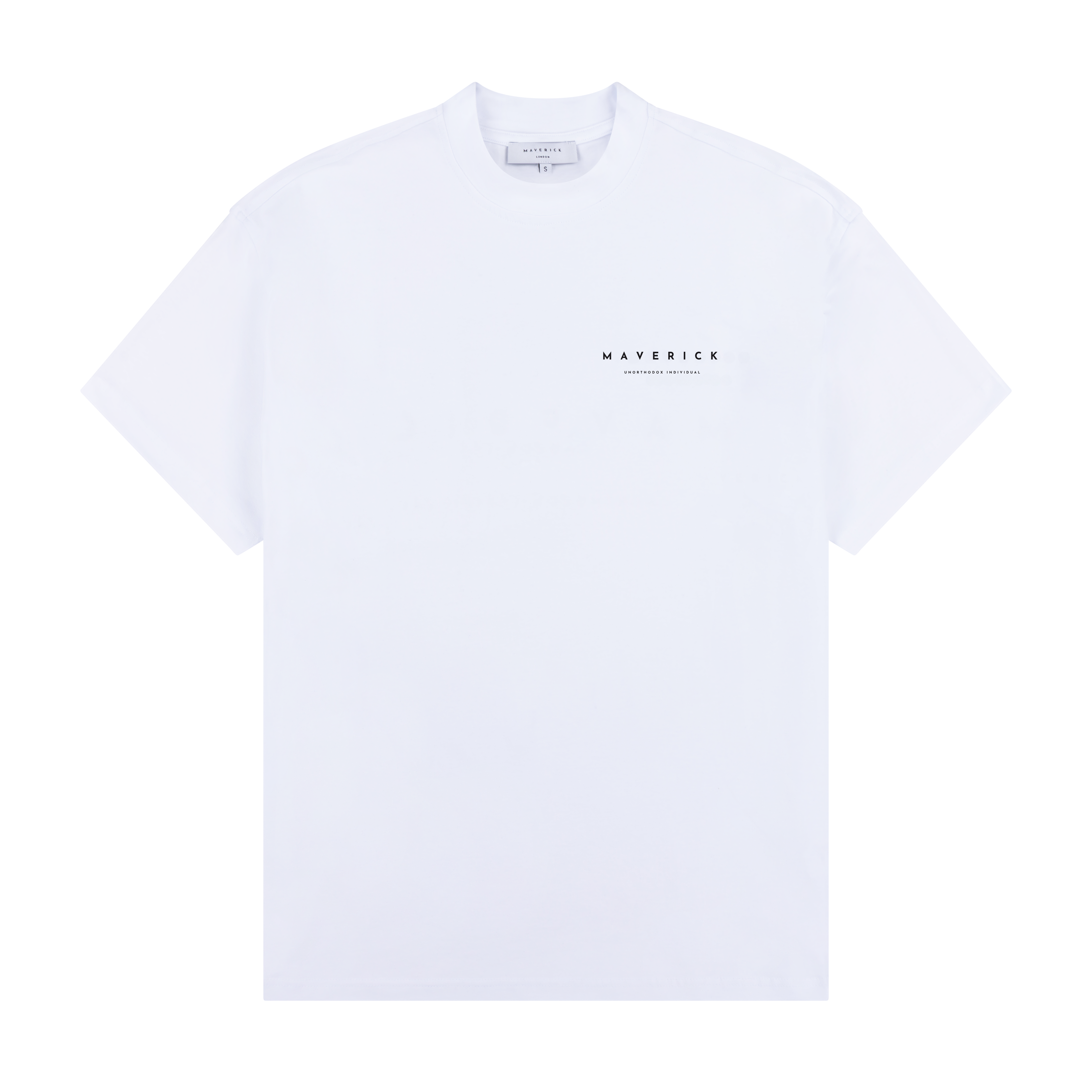 White T-Shirt With 'Maverick' unorthodox Individual Branding